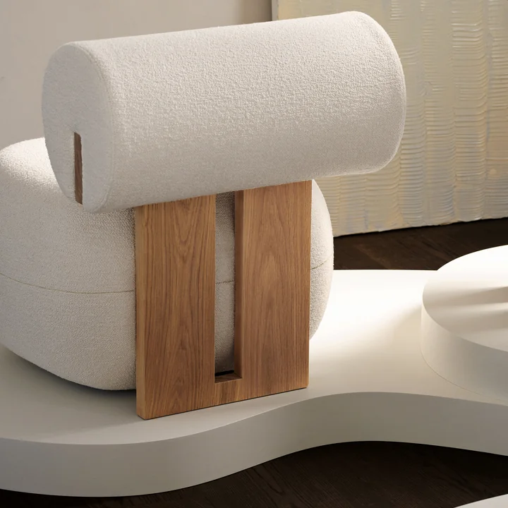 Norr11 - Hippo Lounge Sessel, Eiche natur / Hallingdal 65 - 220