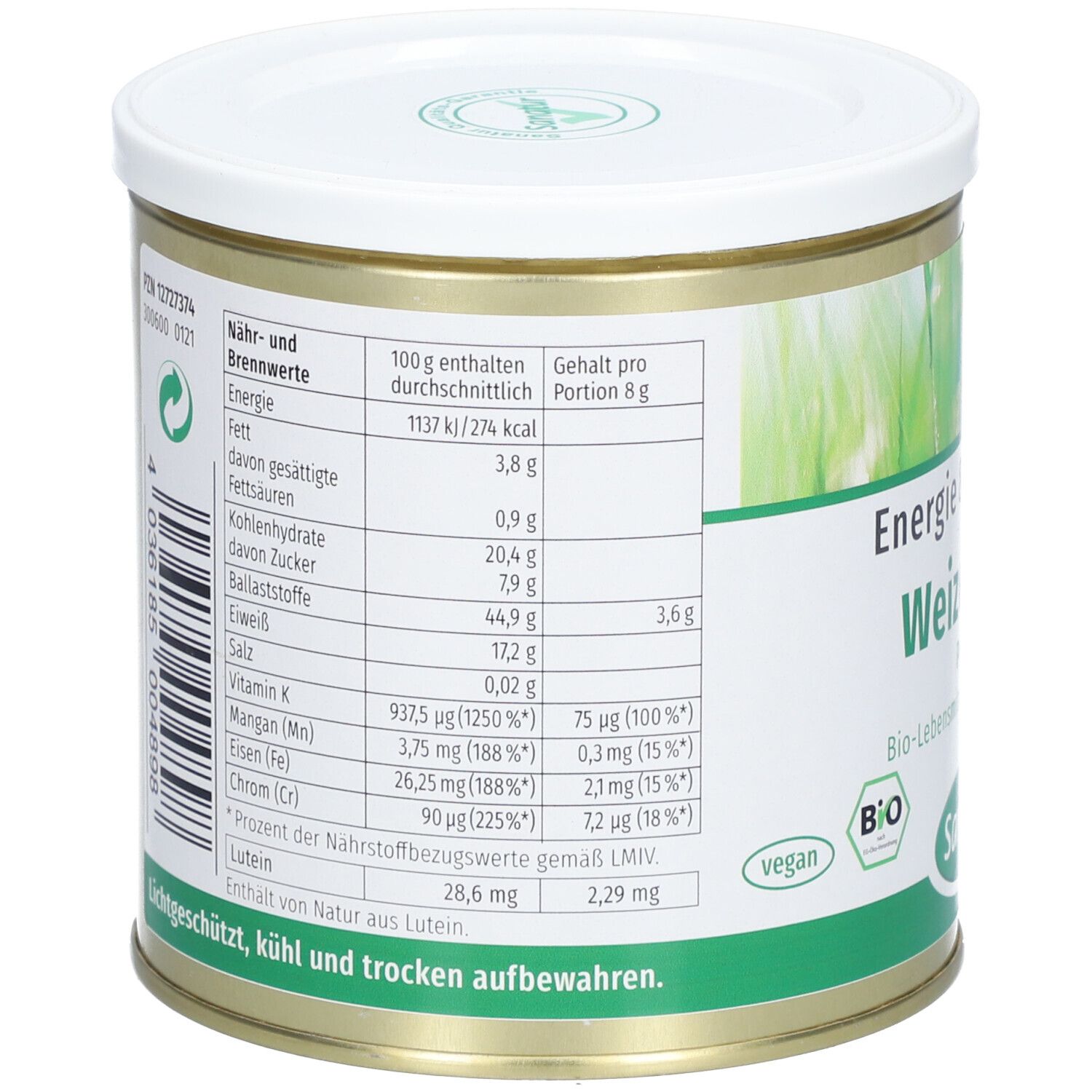 BIO Weizengras Pulver Sanatur