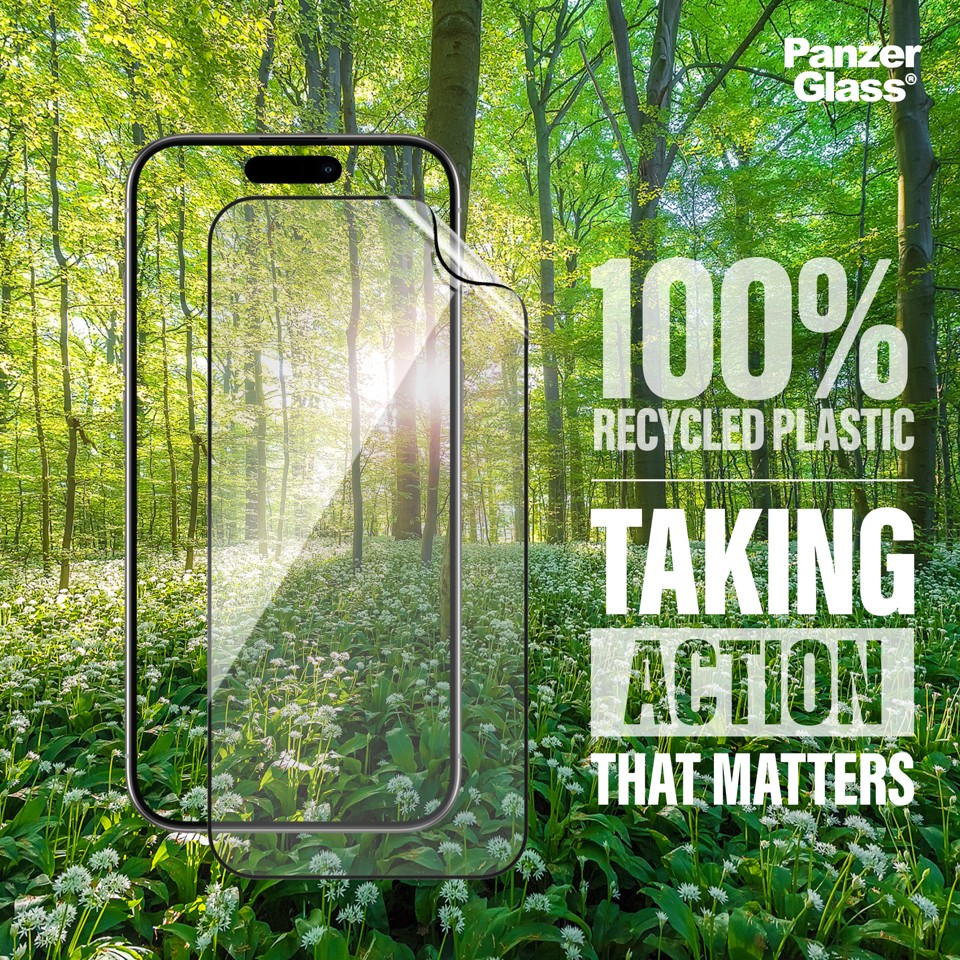 PanzerGlass - Skærmbeskyttelse MATRIX - iPhone 16 Pro - Ultra Wide Fit