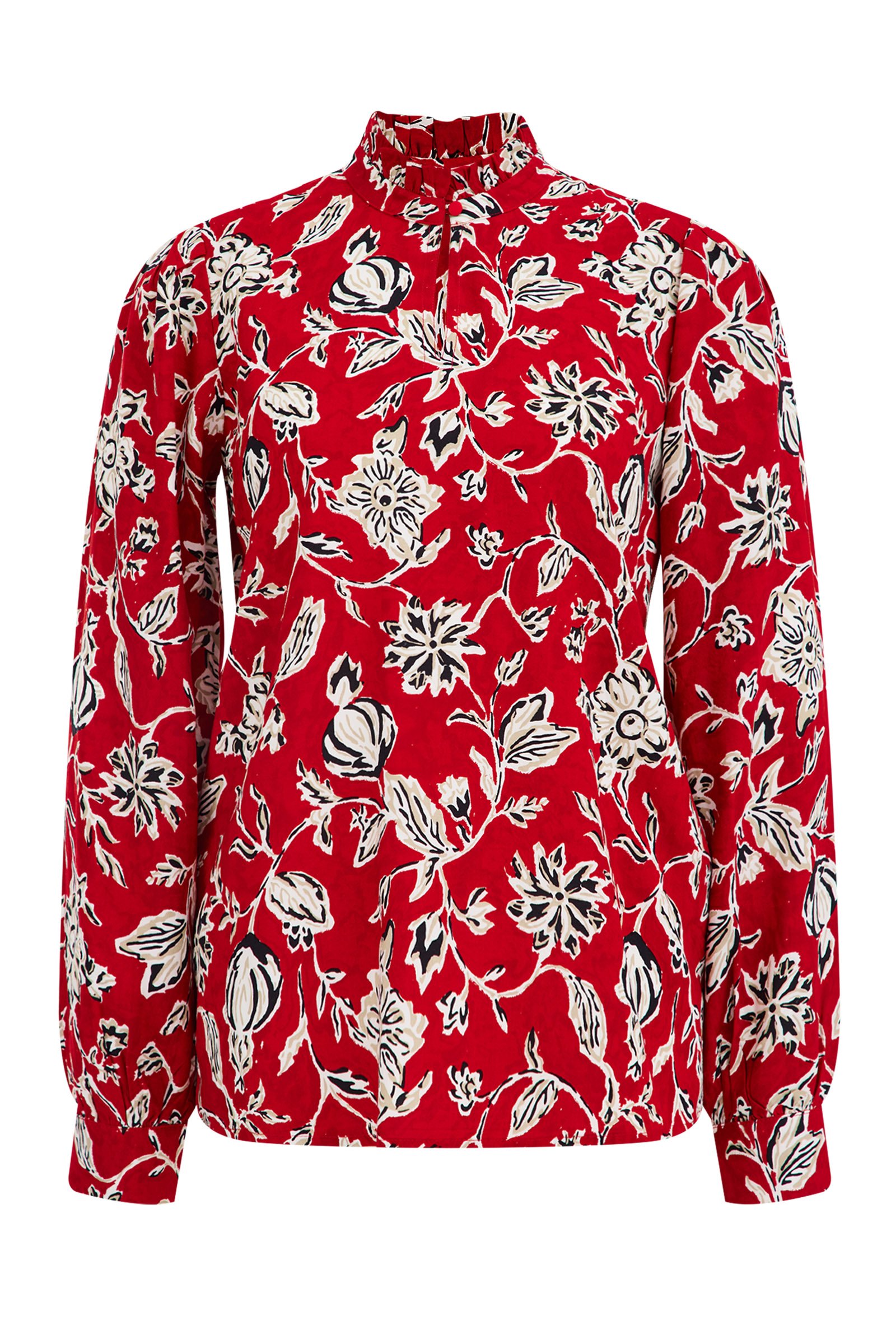 blouse met dessin WE Fashion Rood