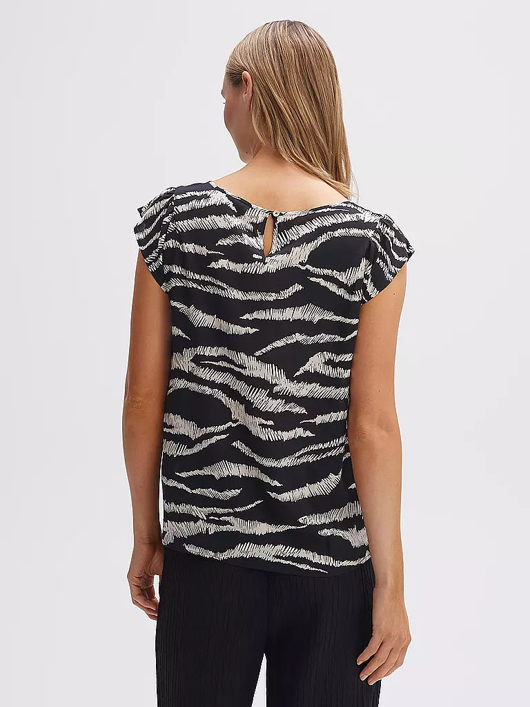 OPUS Blusenshirt FANNIE SAFARI schwarz