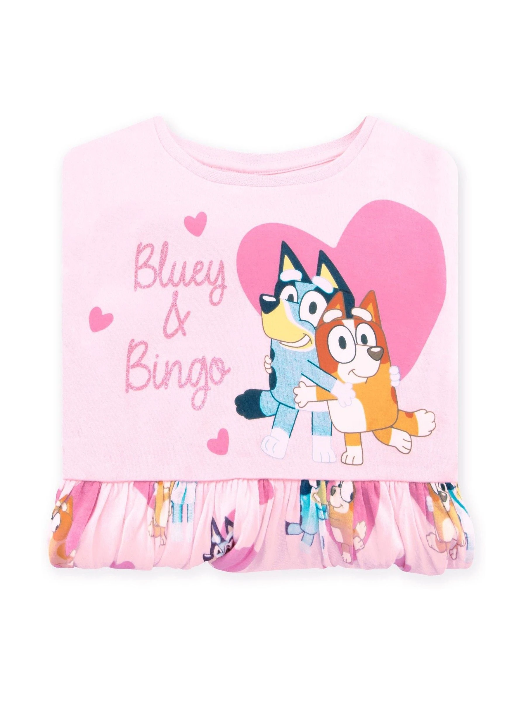 Character Bluey Long Sleeve 100% Cotton Dress