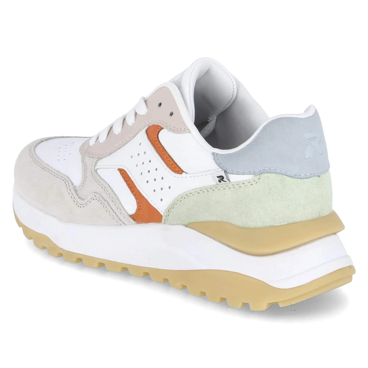 RiekerLow Sneaker - weiss kombi