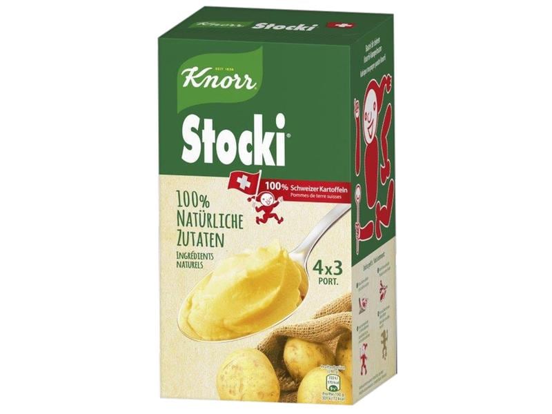 Knorr Stocki aus Schweizer Kartoffeln 4 x 110 g Das beliebte Kartoffelpüree aus besten Schweizer Kartoffeln