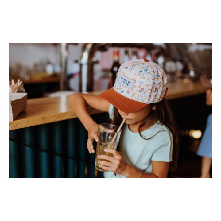 Hello Hossy Casquette Dried Flowers | Orange Rouille