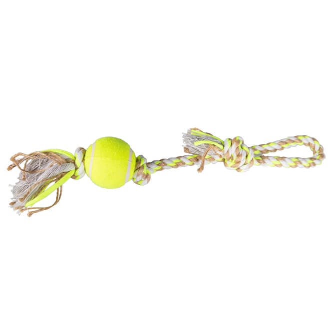 Hundespielzeug - Spielseil mit Ball - ca. 52 cm