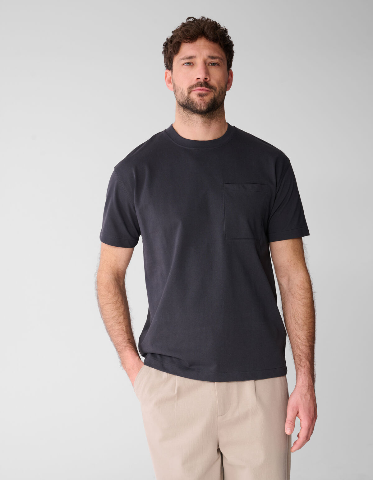 Pocket T-shirt Zwart