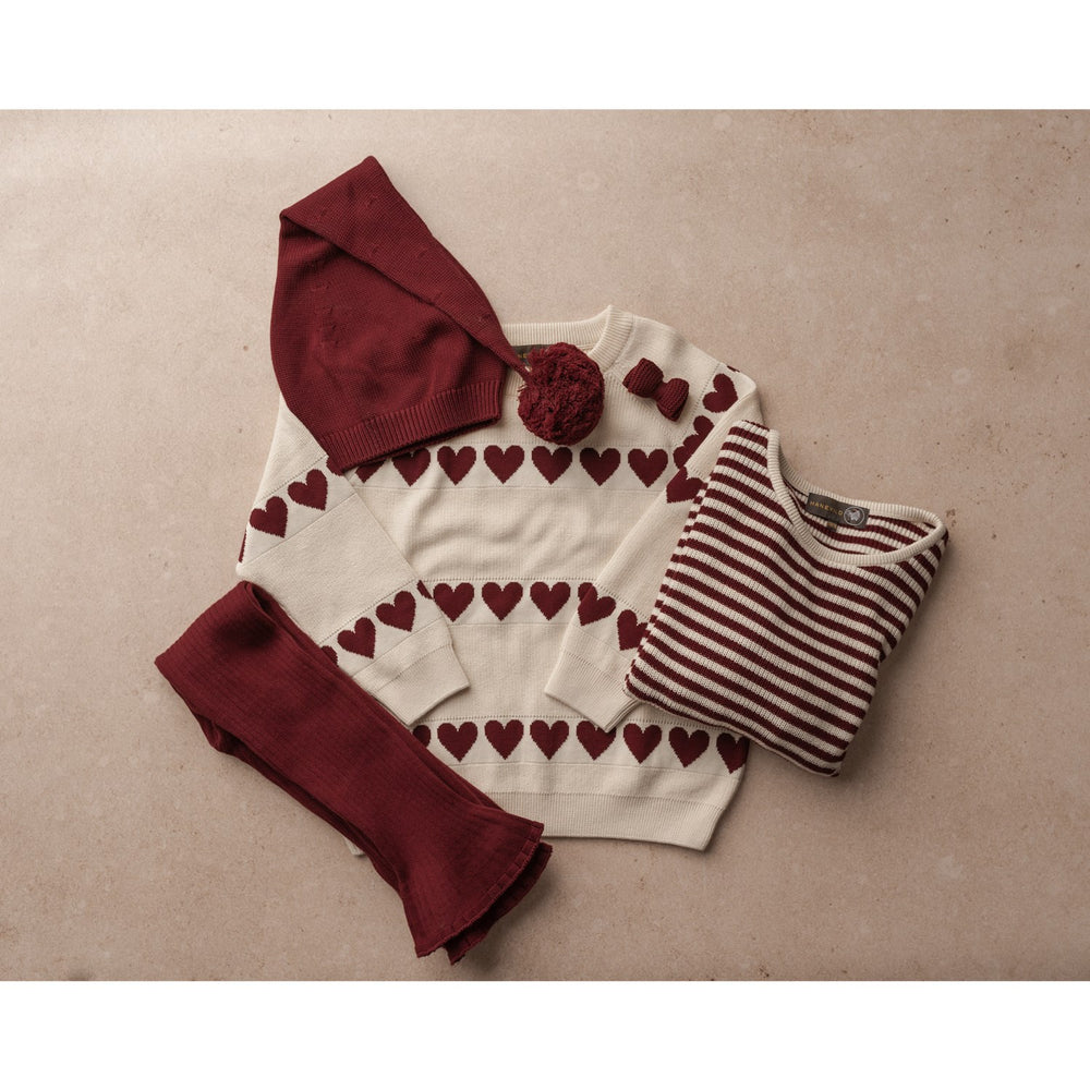 Køb Hanevild Ivory Red Heart Bluse