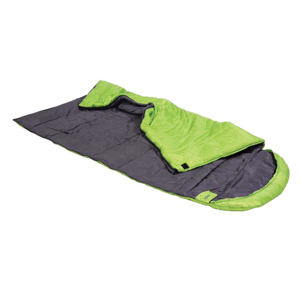 ACAMP Emery 220 x 85 cm slaapzak met capuchon - Lime