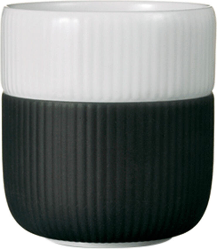 Royal Copenhagen Fluted Contrast Mug 35cl Anthracite Antracit