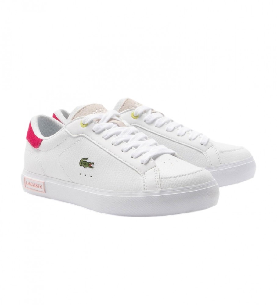 Tênis Lacoste Powercourt de couro, branco