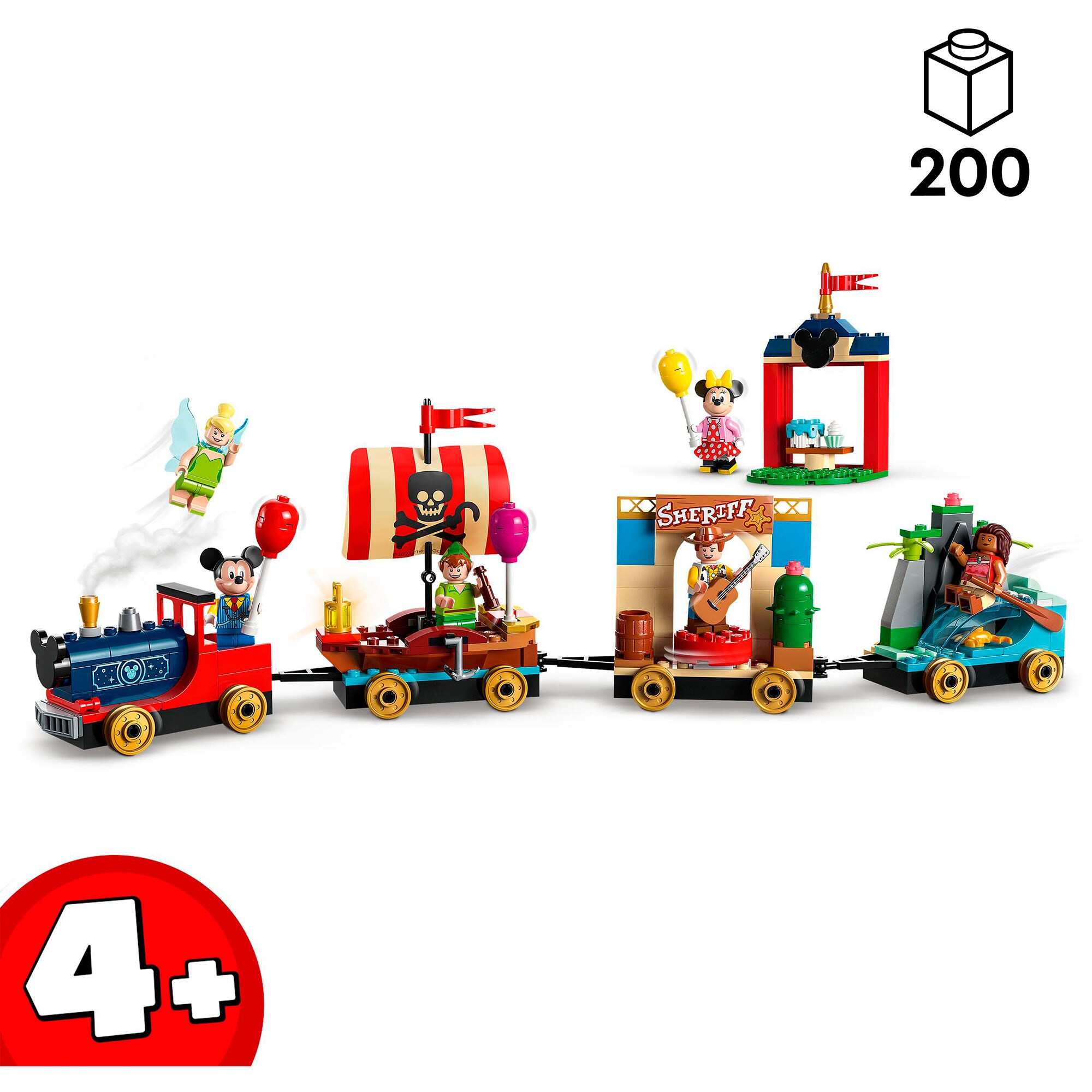 LEGO Konstruktionsspielzeug Disney Geburtstagszug