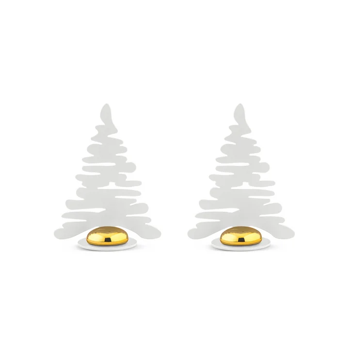 Alessi - Bark for Christmas, Tischkartenhalter, weiss (2er-Set)