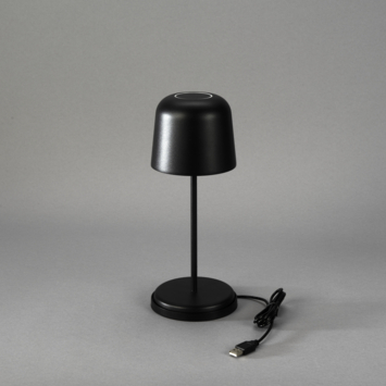KonstSmide tafellamp Biot 3,1W oplaadbare LED verlichting zwart