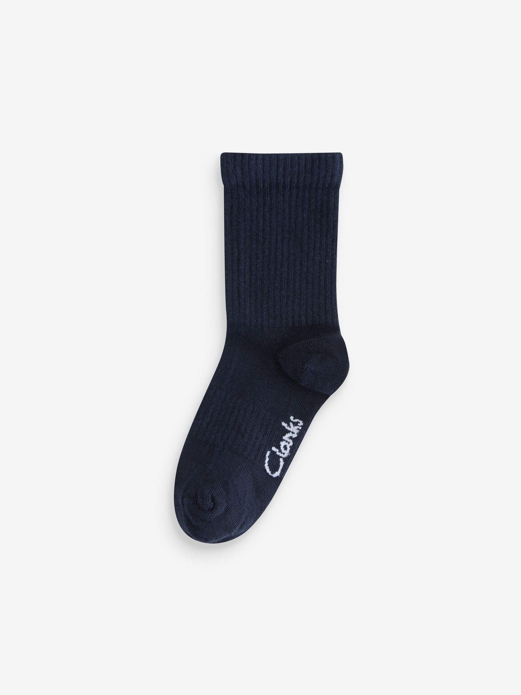 Marineblauw - Clarks Sporty School Socks 5 Pack