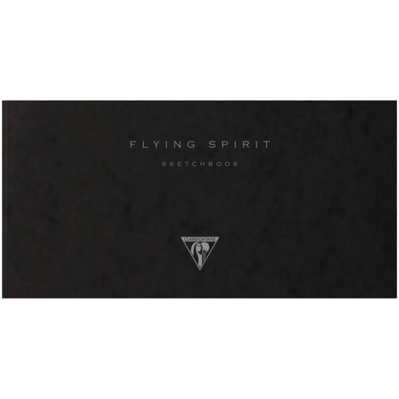 Flying Spirit carnet cousu 50F 10,5x21cm 90g - Noir