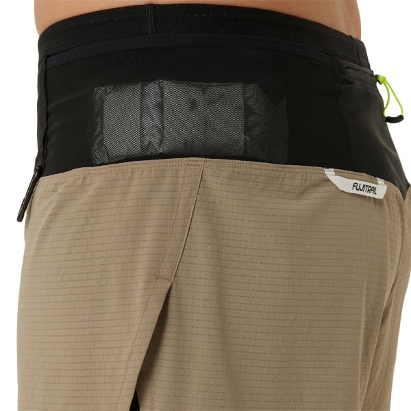 Short running ASICS FUJITRAIL 2-N-1 SHORT W PEPPER/PERFORMANCE BLACK