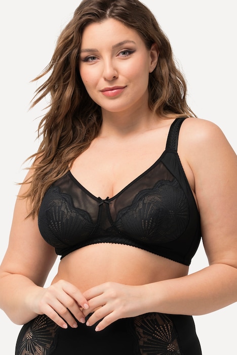 BH, ohne Bügel, Mesh, Spitze, Cup B - E
