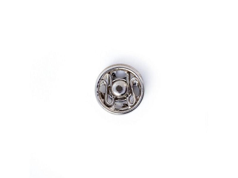 Prym Druckknöpfe Silber, 7 mm Annähdruckknöpfe für Bekleidung und Accessoires