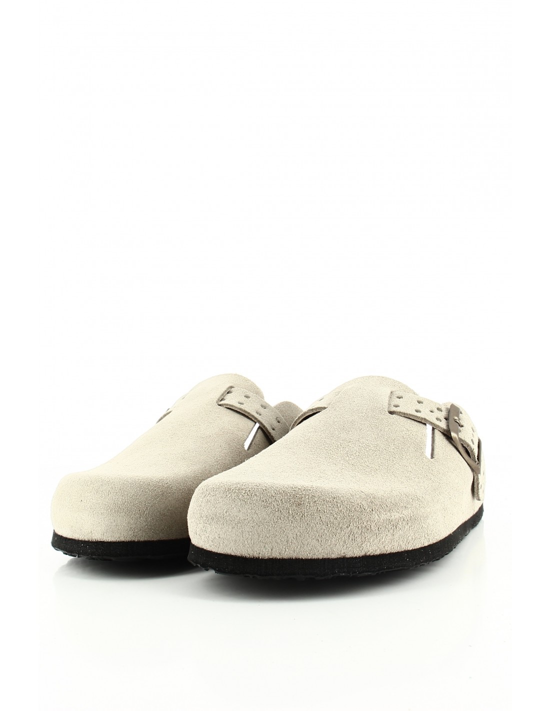 plakton Sabots Femme Blogg Cuir Beige