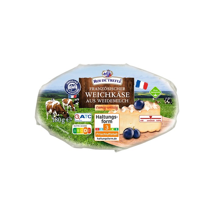 ROI DE TREFLE Weichkäse Weidemilch 180 g, Cremig-Würzig
