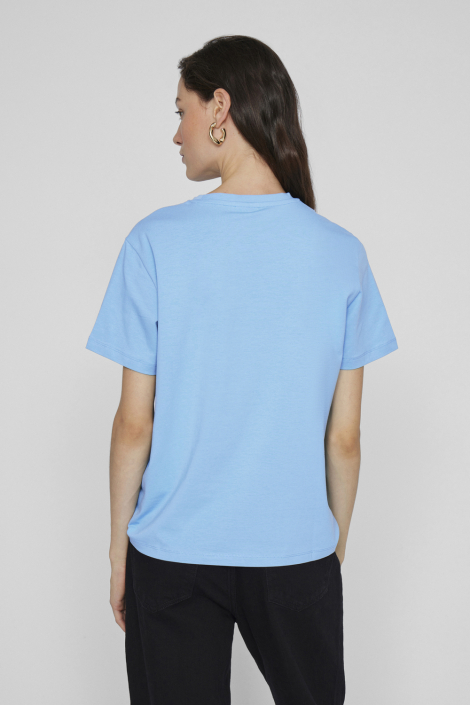 Vila blauwe dames t-shirt