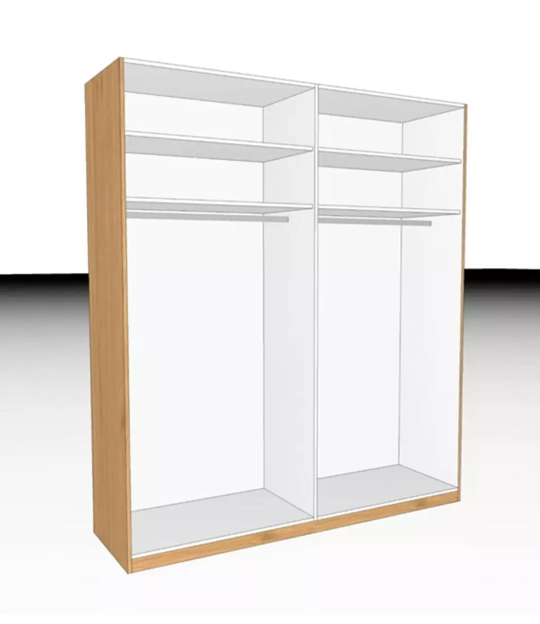 Kleiderschrank Comfort-V 200 x 229 cm