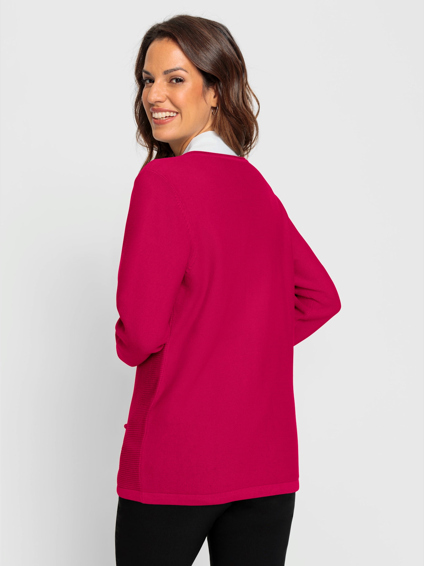 Veste en tricot maille perlée attrayante