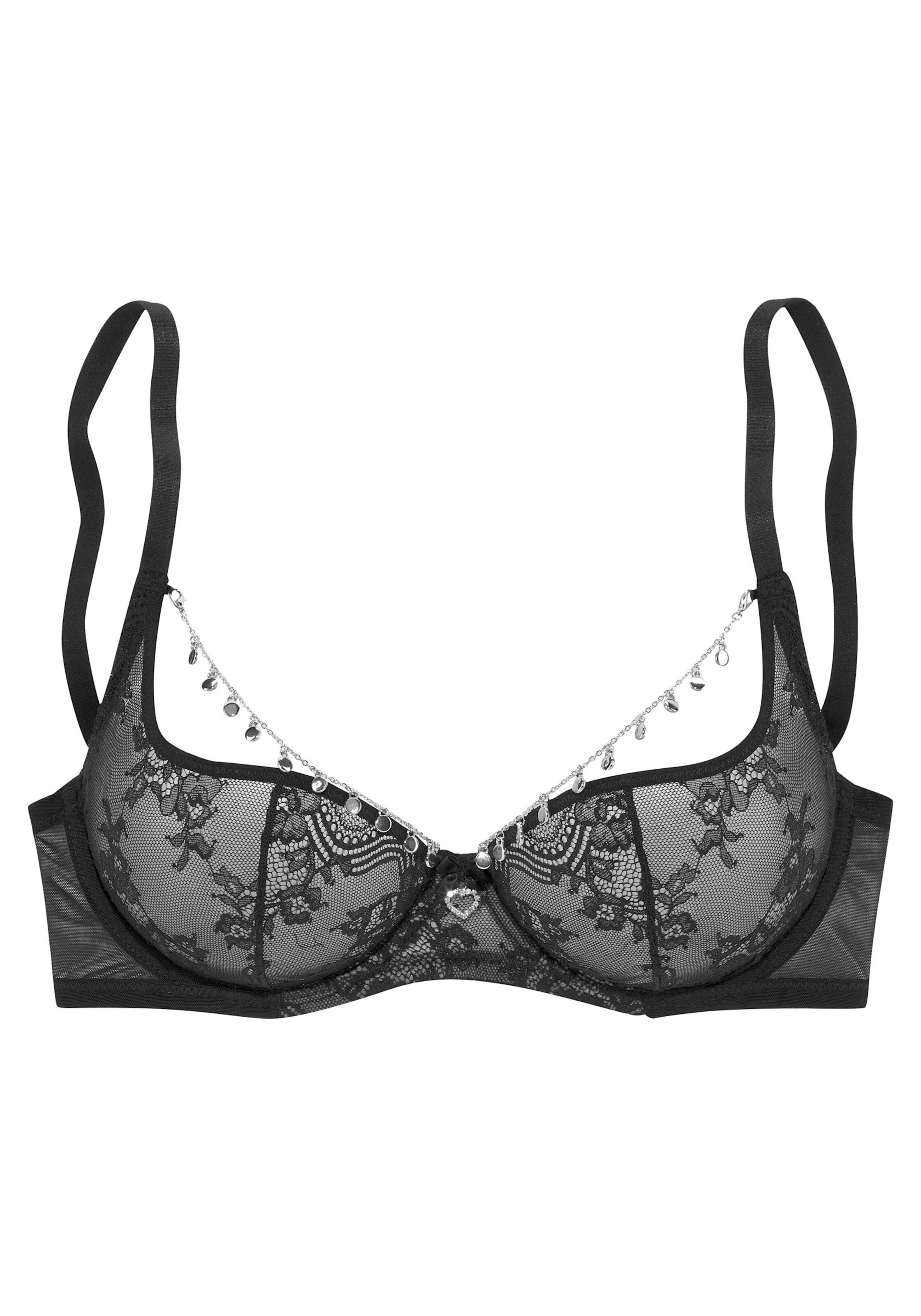 petite fleur gold Bügel-BH in schwarz
