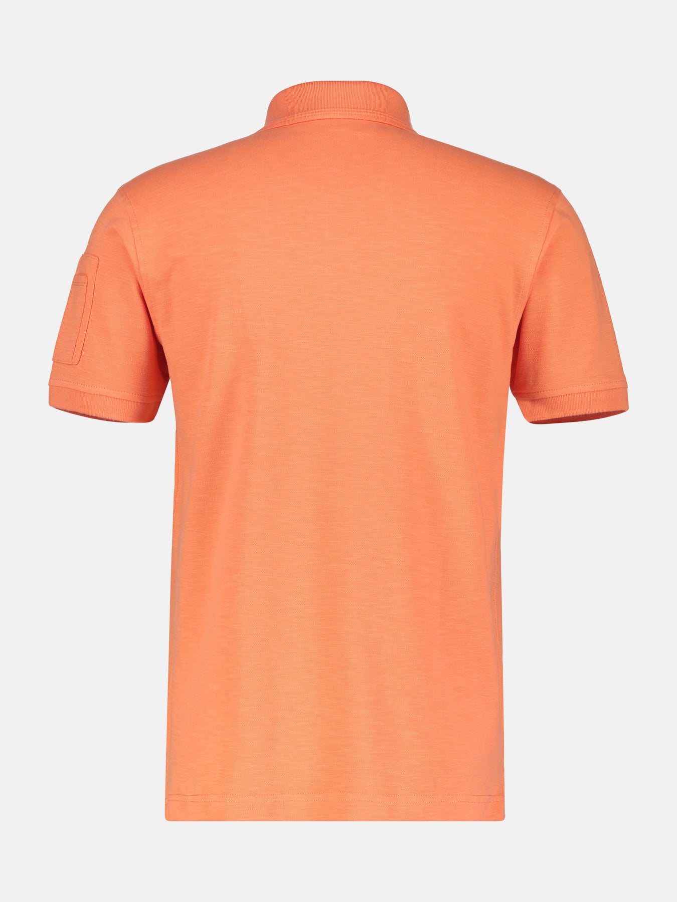 Unifarbenes gewaschenes Poloshirt mit Stretcheffekt