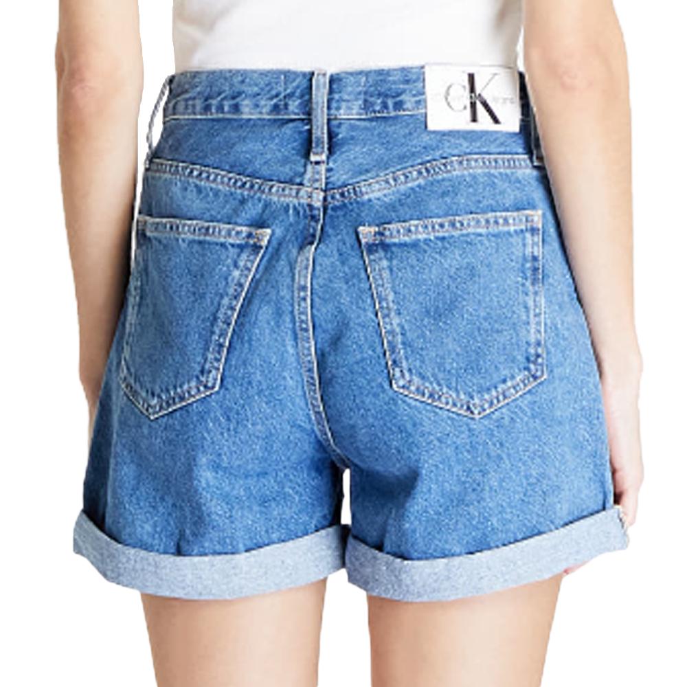 Calvin Klein Jeans Short Mom Bleu Femme Calvin Klein Jeans J20J222801