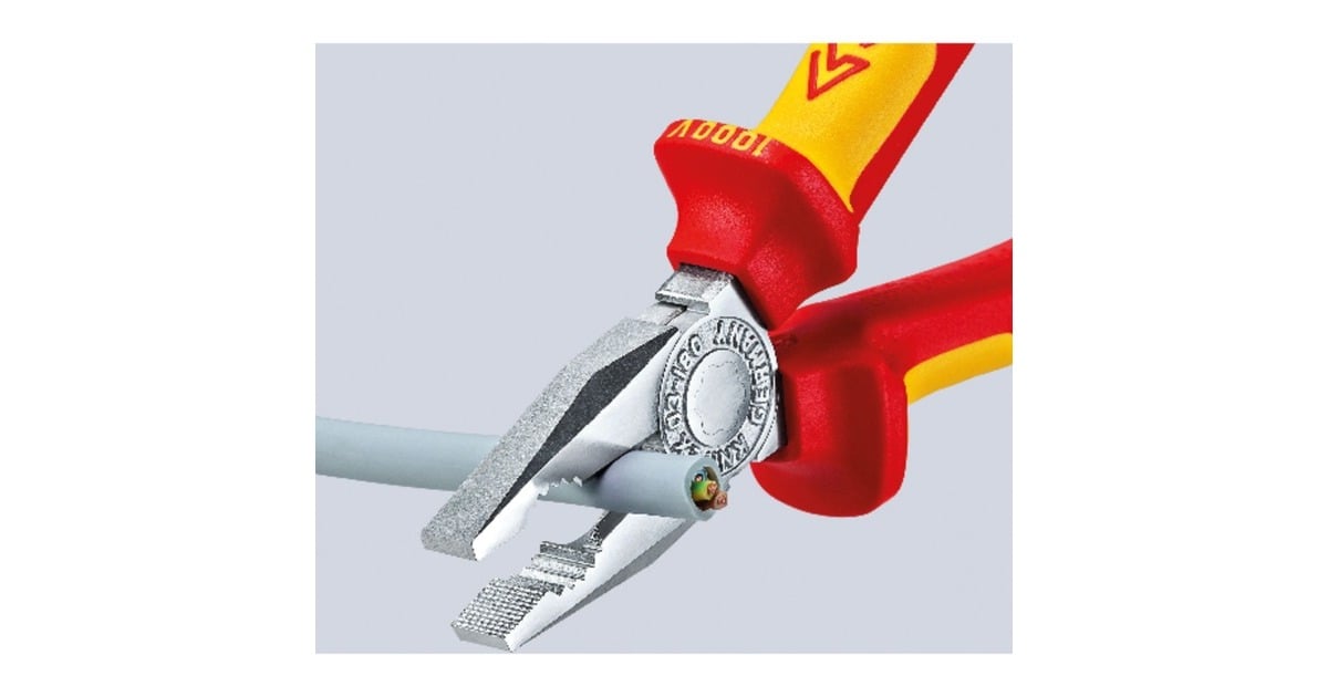 KNIPEXCombitang 03 06 180 combinatietang  (Rood/geel, VDE-getest)