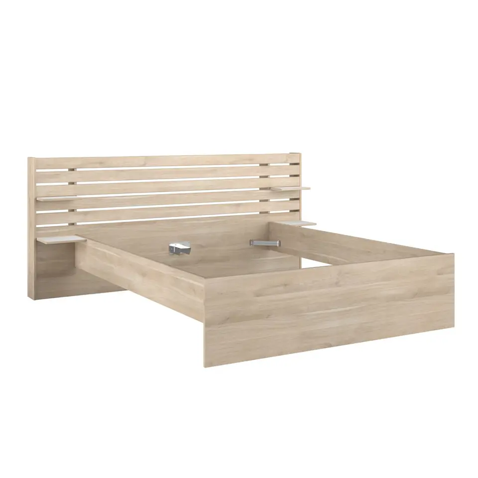 Bed Evi - eikenkleur - 160x200 cm