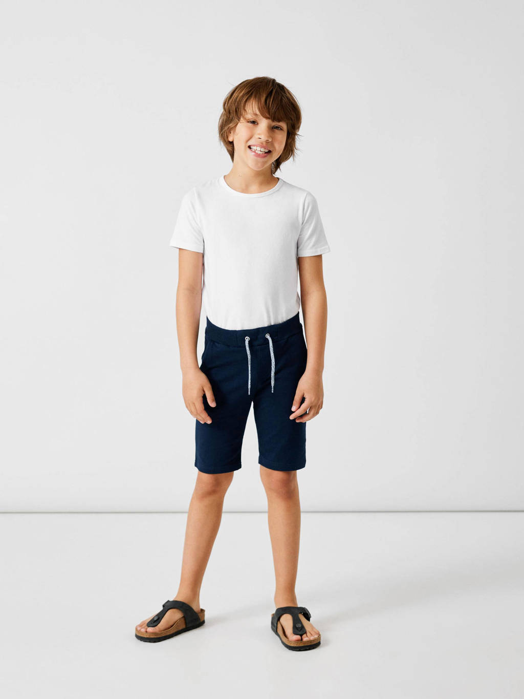 NAME IT regular fit sweatshort NKMVERMO donkerblauw