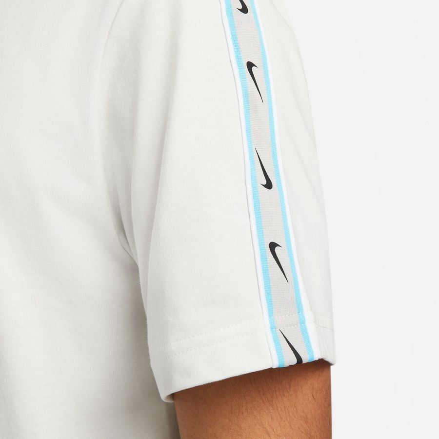 Nike T-Shirt NSW Repeat Sportswear - Blanc/Bleu
