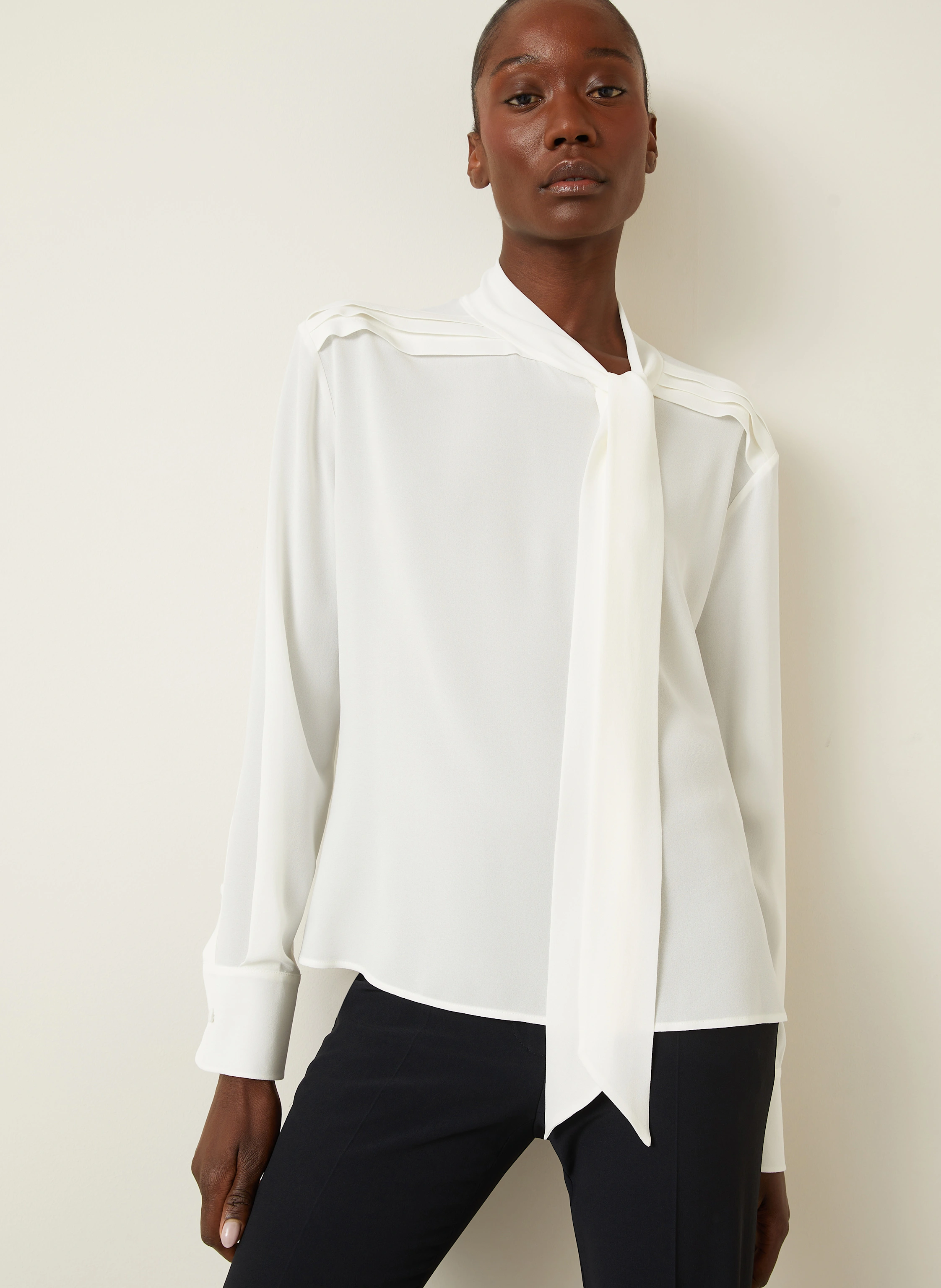 Alexander McQUEEN Seidenbluse mit Schluppe