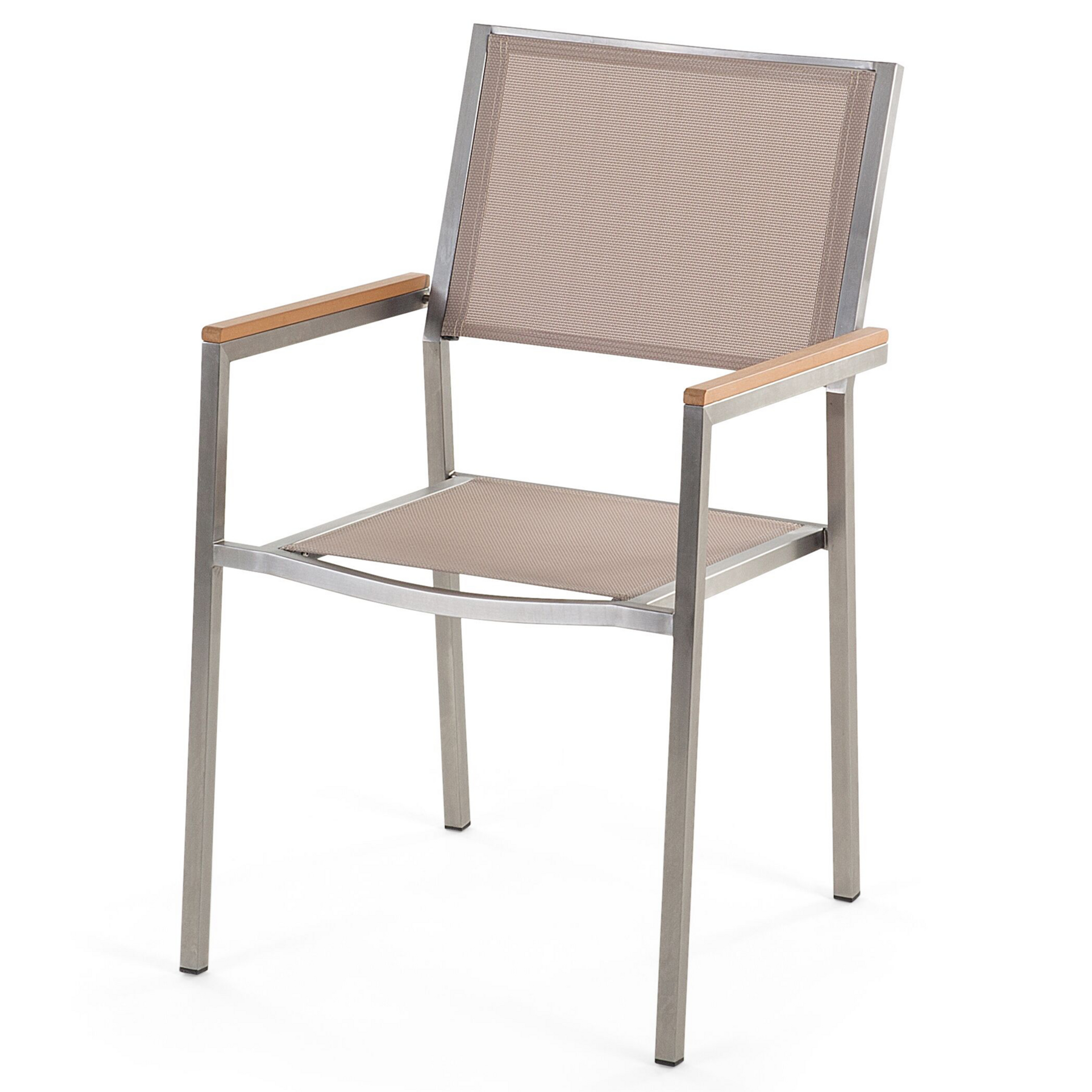 Beliani - GROSSETO  - Tuinset voor 8 - Beige - RVS