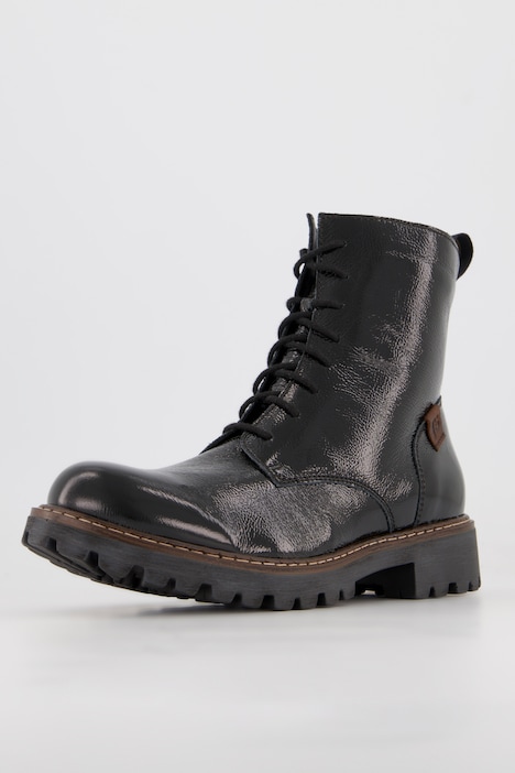 Josef Seibel Lederstiefel, Schnüroptik, Komfortweite