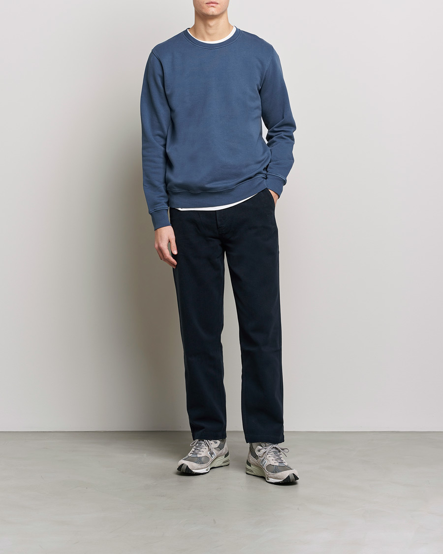 Colorful Standard Classic Organic Crew Neck Sweat Petrol Blue