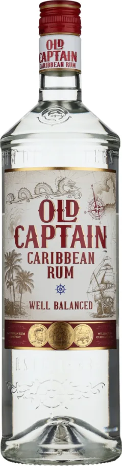 OLD CAPTAIN CARIBBEAN WHITE RUM 1LTR