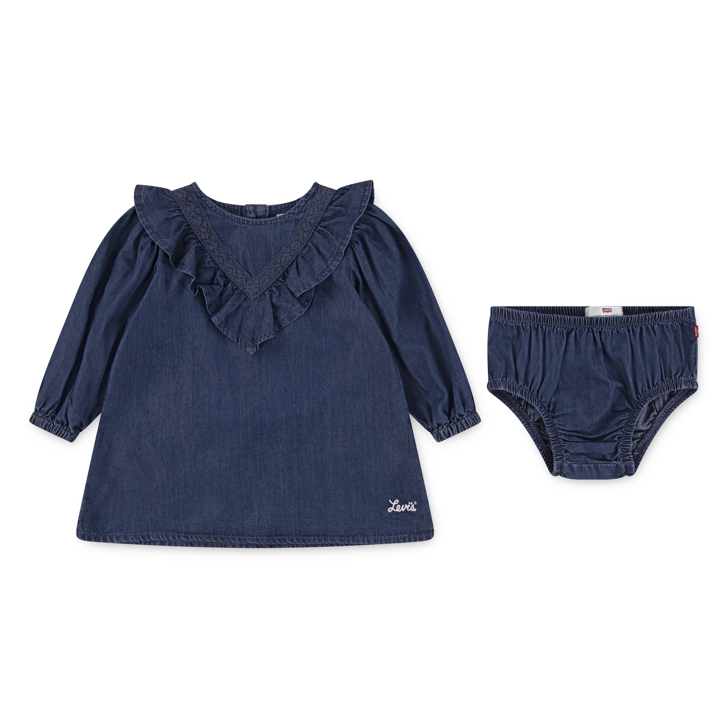 Levi's® Kids Kleid & Hose »LVG WILD WEST RUFFLE DRESS« Set, 2 Stk. tlg. mit Rüschenbesatz, for Girls