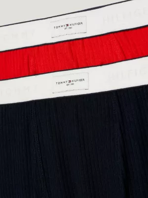 Cuecas boxer com cós elástico e logo, pacote com 2 unidades.