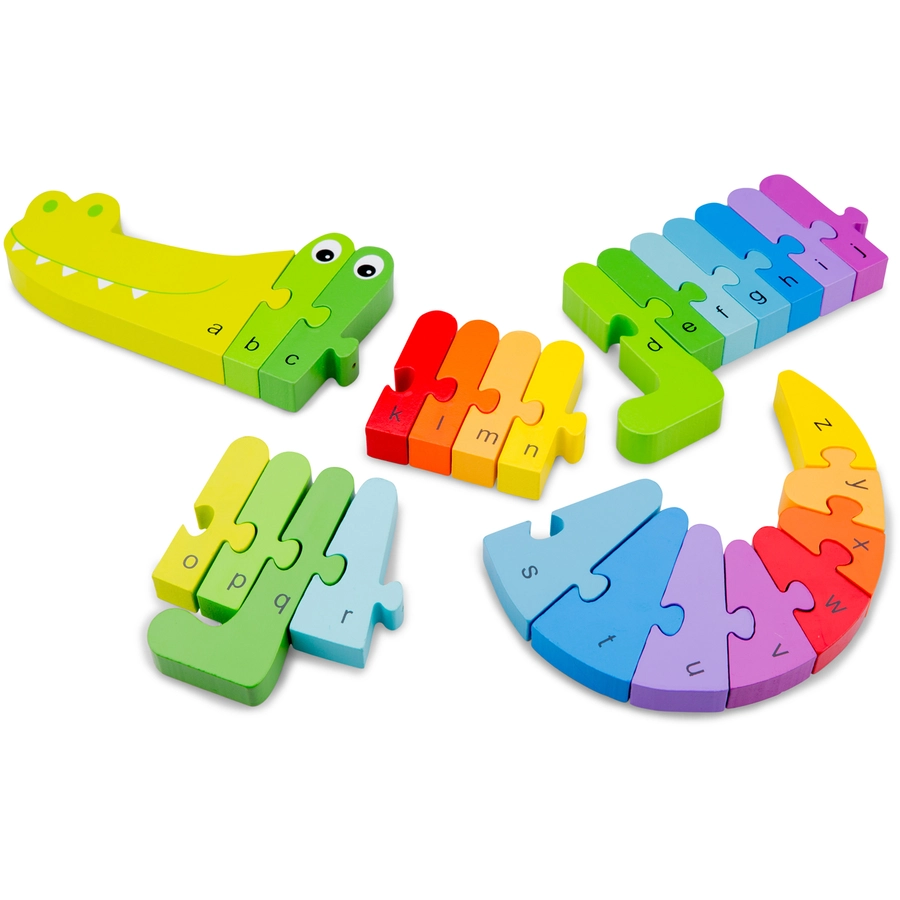 New Classic Toys Alphabet Puzzle-Krokodil