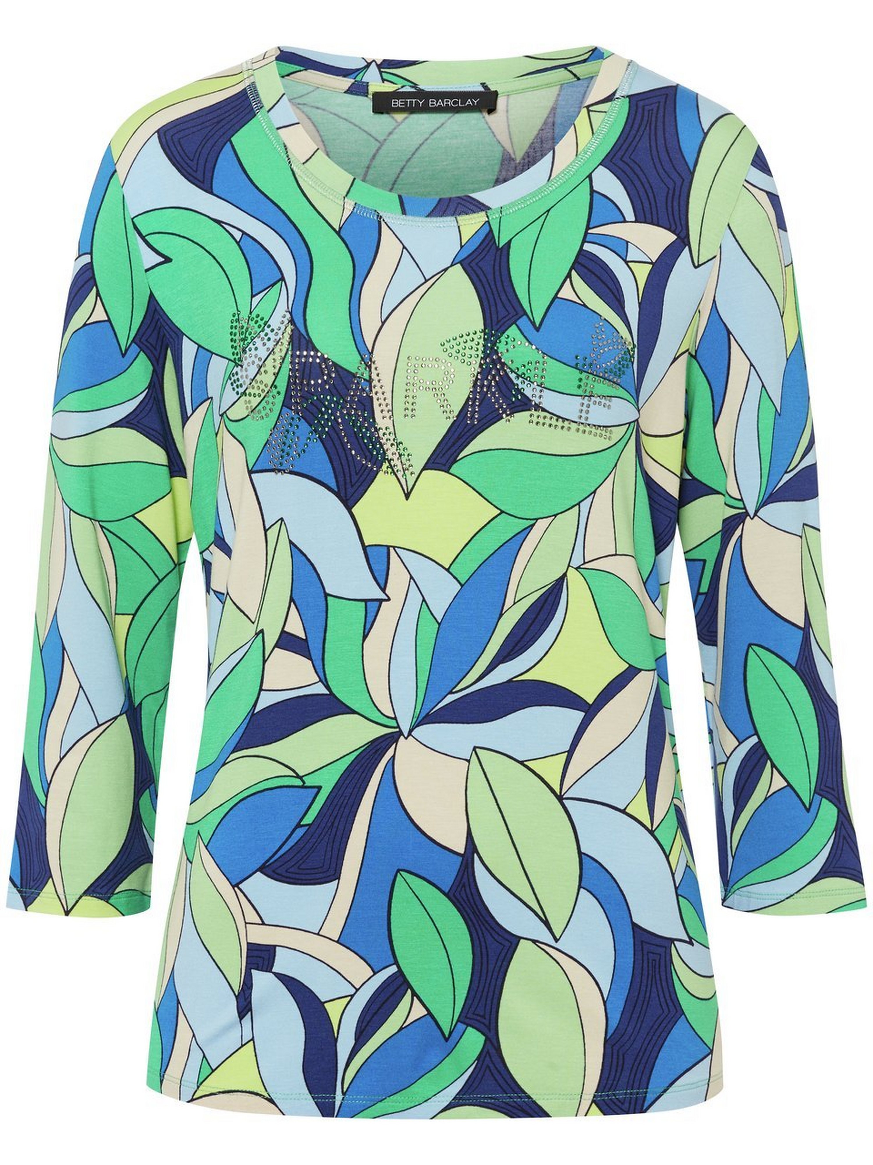 Rundhals-Shirt mit 3/4-Arm