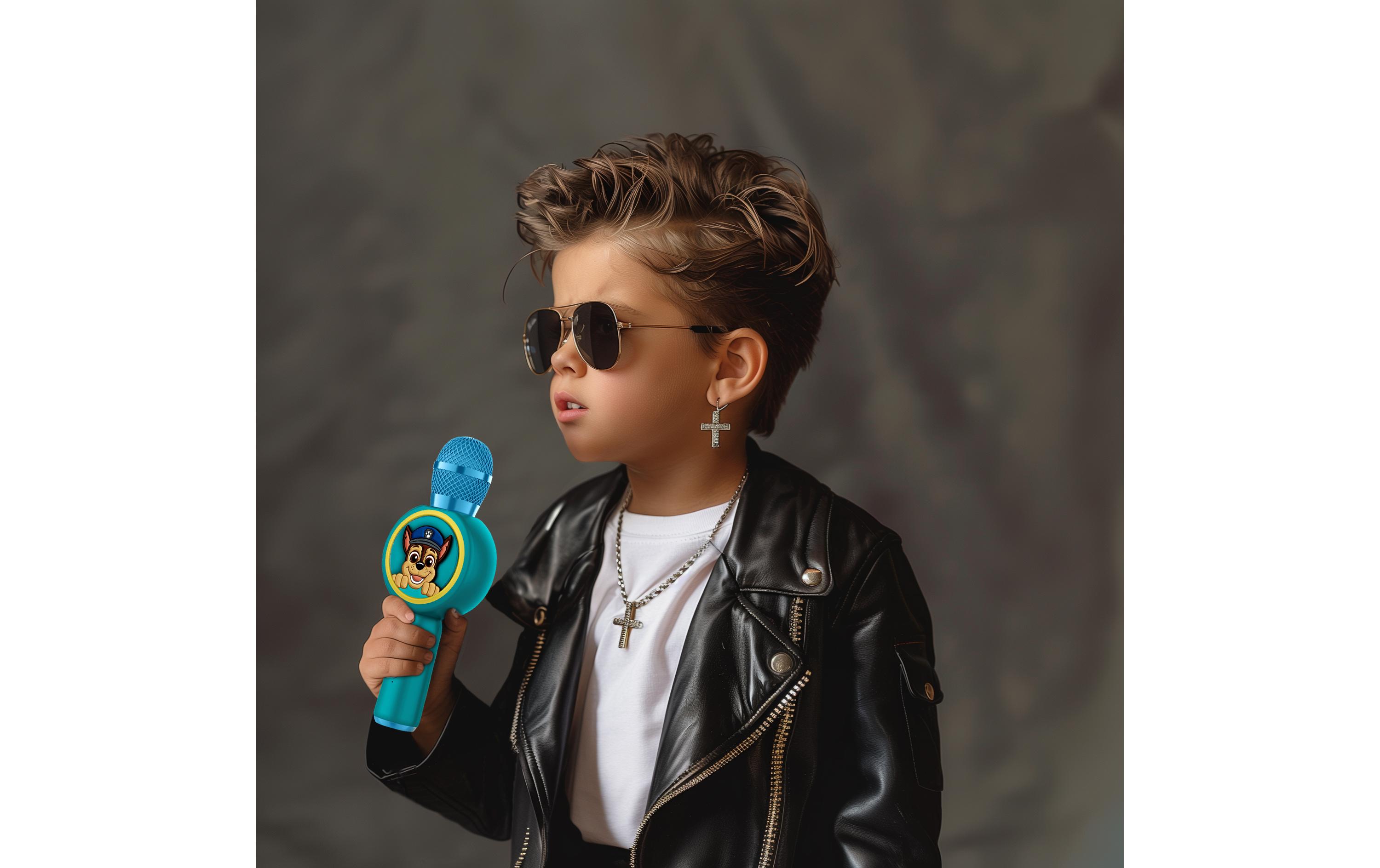 Mikrofon Paw Patrol Chase PopSing Karaoke BlauKaraoke-Mikrofon im Paw Patrol--Design mit eingebautem Lautsprecher