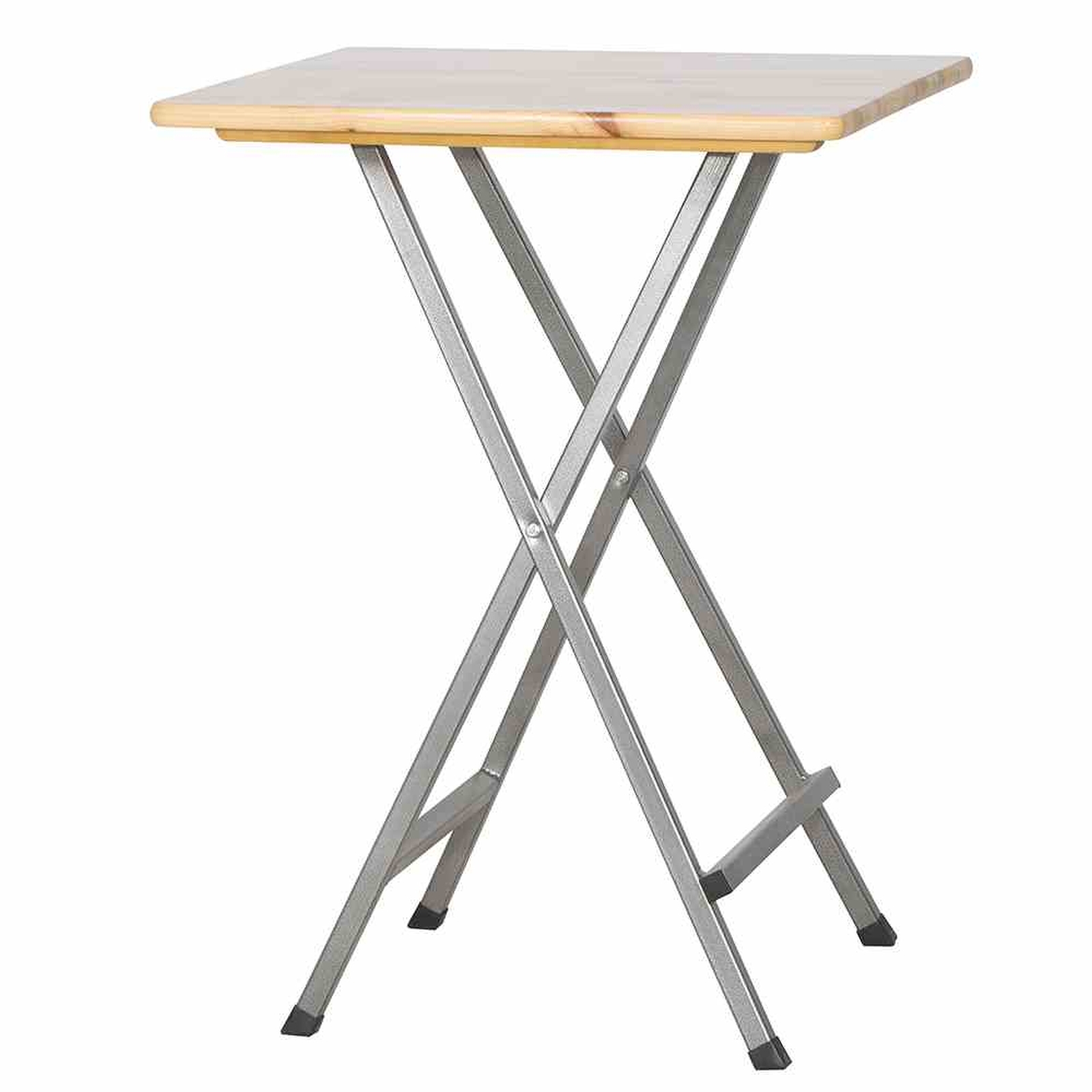 Stehtisch - natur-grau - Kiefer massiv - 80x80 cm