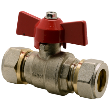 Sanivesk CV Kogelkraan Knel Vlindergreep 15x15mm Chroom