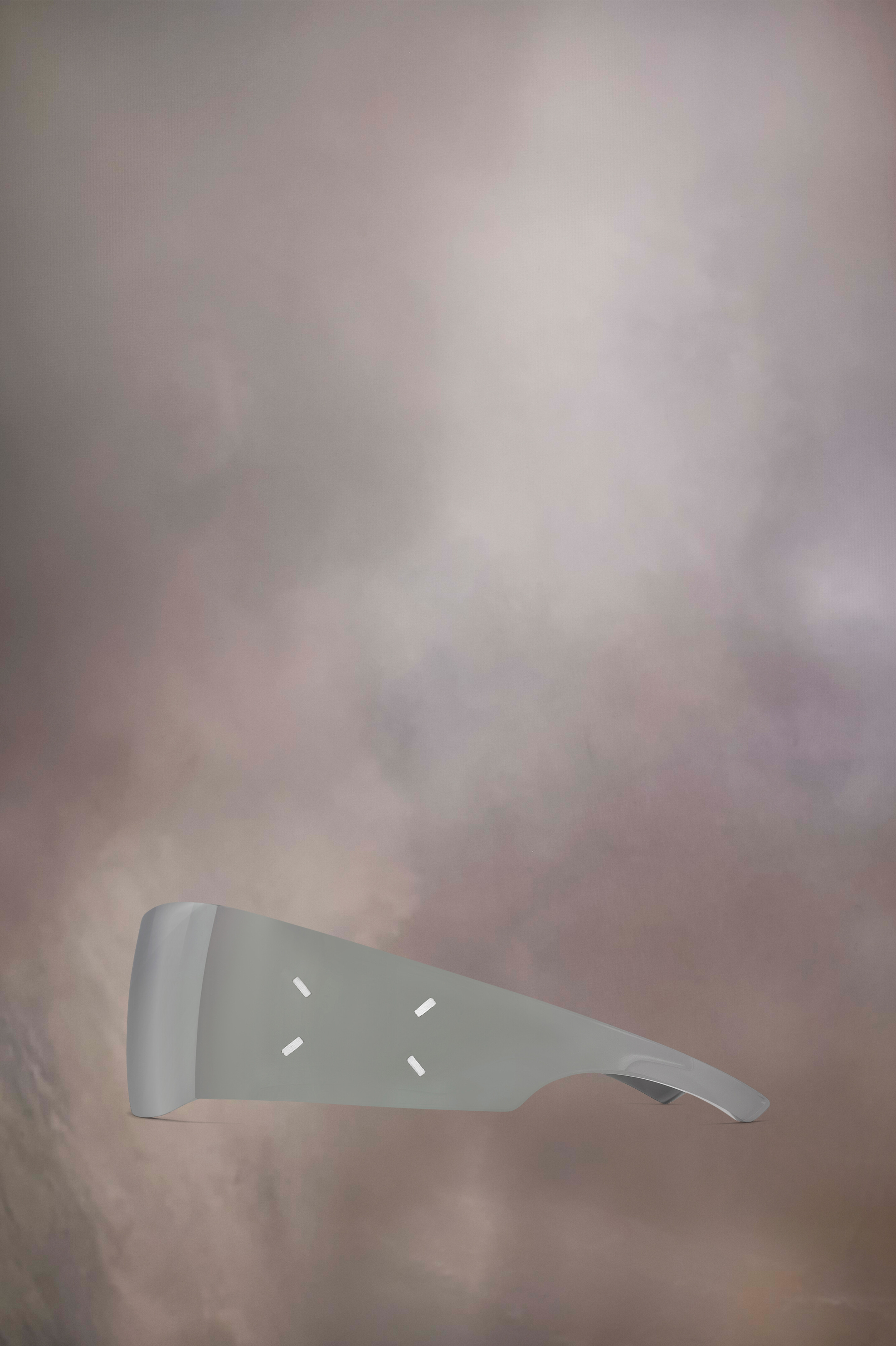 Lunettes de soleil à visière argentées x Gentle Monster​