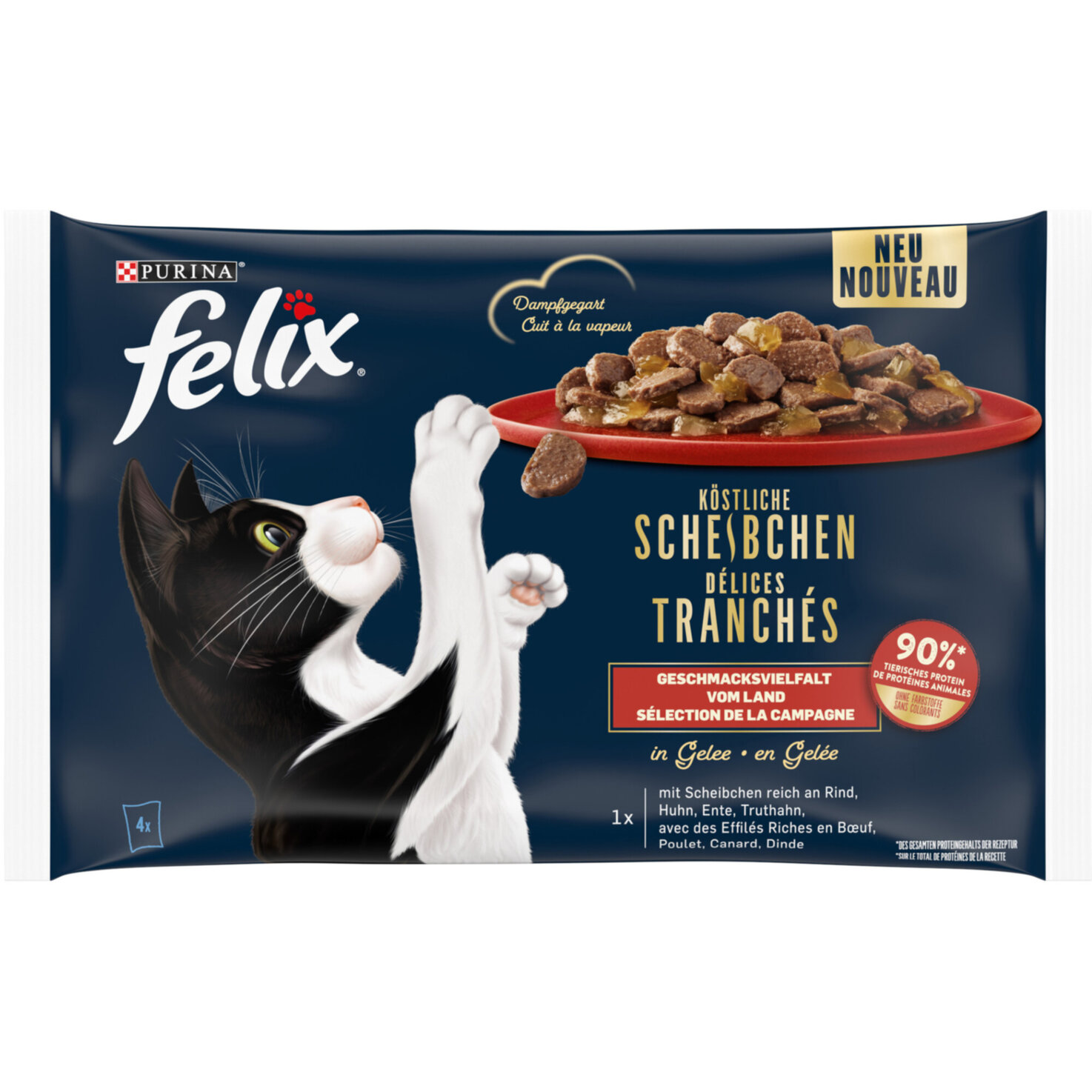 Felix Delicious Slices Fleisch 4x80g
