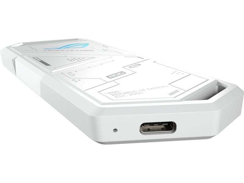 ASUS Externes Gehäuse ROG Strix Arion White Edition M.2 M.2 NVMe-SSD-Gehäuse bis zu 10 Gbps Übertragung
